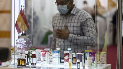 The opening day of Arab Health 2021 at the Dubai World Trade Centre on June 21st, 2021. Antonie Robertson / The National