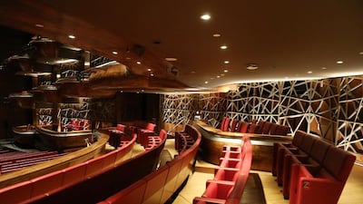 Inside the Dubai Opera in Dubai. Pawan Singh / The National