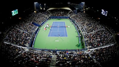Centre Court at the Aviation Club in Dubai. EPA