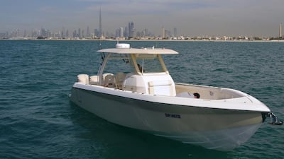 Instinct Marine is launching this 36-foot sport fishing boat, the Instinct 360, which was built in the UAE and designed for the GCC market. Delores Johnson / The National