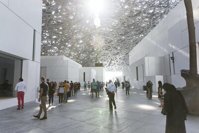 The opening of Louvre Abu Dhabi at Saadiyat Island on November 11. Christopher Pike / The National