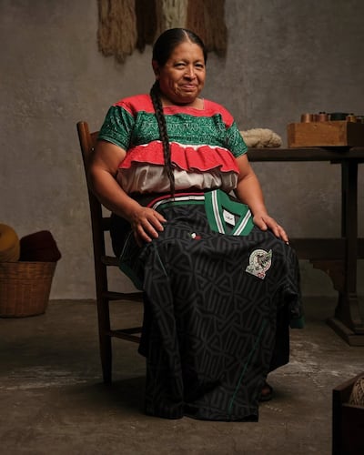 Adidas and Someone Somewhere have collaborated on a third Mexican jersey for the Fifa World Cup. Photo: adidas