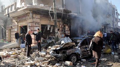The carnage in Syria reflected a turbulent year in the region. (EPA)