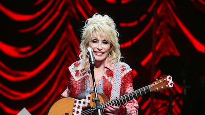 More than 60 years after the release of her first single, Puppy Love, Dolly Parton is continuing to show her love for canines through the fashion line. AP