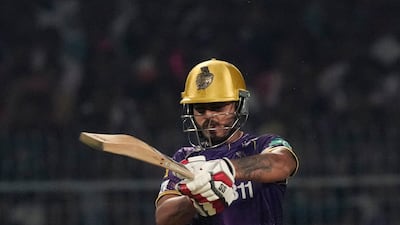Kolkata Knight Riders captain Nitish Rana top-scored for his team with 75. AP