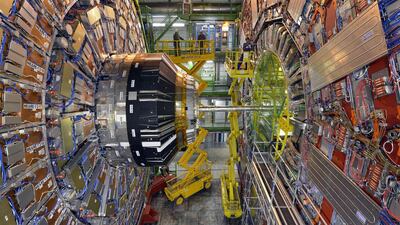 The Large Hadron Collider, which is the world’s biggest particle accelerator, will be turned on again early next month after two years of maintenance and upgrade. Harold Cunningham / Getty Images