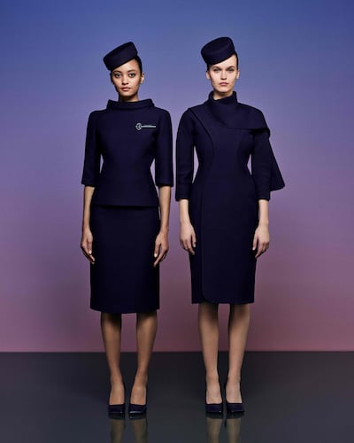 Riyadh Air's cabin crew unforms have been designed by acclaimed Saudi designer Mohammed Ashi, founder of Ashi Studio. Photo: Riyadh Air