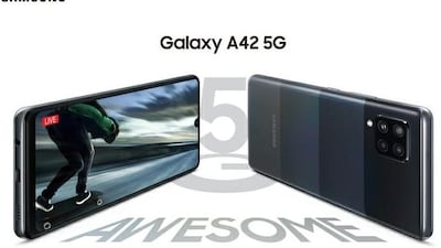 The Galaxy A42 5G delivers fast streaming and downloading powered by the fifth-generation technology. Courtesy Samsung
