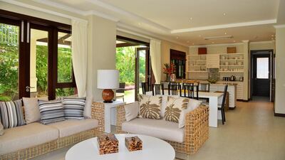 The duplex maisons can have three or four bedrooms, and come with a plunge pool. A three-bedroom maison is for between Dh4.7 million and Dh5 million. A four-bedroom maison is about Dh6.6 million, Courtesy Eden Island