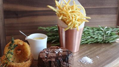 Steak and truffle fries at Rodeo Grill. Courtesy Rodeo Grill
