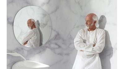 Beautiful free-flowing shapes characterise the Freedom bathroom range that Ross Lovegrove designed.