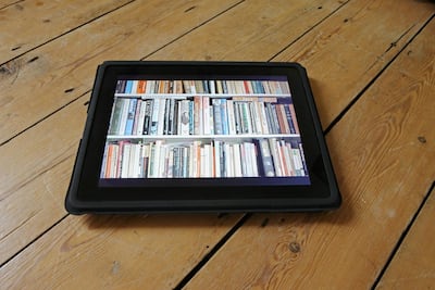 E-readers reduce storage needs. Getty