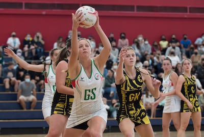 Players take part in training at Dubai College. Ruel Pableo for The National