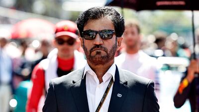 FIA president Mohammed Ben Sulayem on the grid before the Azerbaijan Grand Prix on June 12, 2022. Reuters