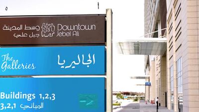 The nearly finished The Galleries project in Downtown Jebel Ali. Ana Bianca Marin for The National