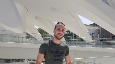 By the end of the first day of his challenge, Mr Zaanoun had walked about 20 kilometres and completed more than 27,000 steps.