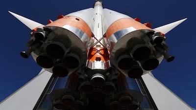 A rocket Soyuz in the launch assembly on June 18, 2018 in Samara, Russia. Dean Mouhtaropoulos / Getty Images
