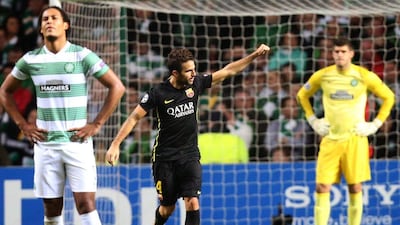 Cesc Fabregas scored in the 75th minute for Barcelona. Scott Heppell / AP Photo