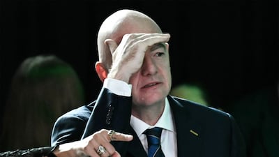 Fifa president Gianni Infantino is fighting to save his job. AFP