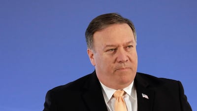 US Secretary of State Mike Pompeo has said Iranian support for Houthi rebels has made the humanitarian situation in Yemen worse. Yuri Gripas / Reuters