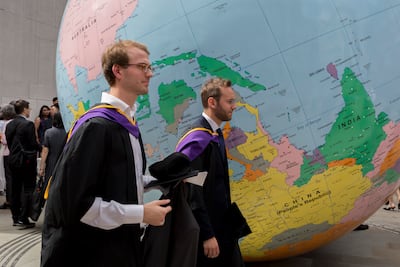 The number of international student applications to UK universities has fallen, but those from students in the UAE and Kuwait have increased. Getty Images