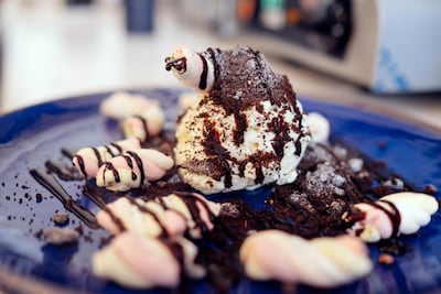 The Oreo blast from Scoopi Cafe on Jumeirah Road, Dubai. Anna Nielsen / The National