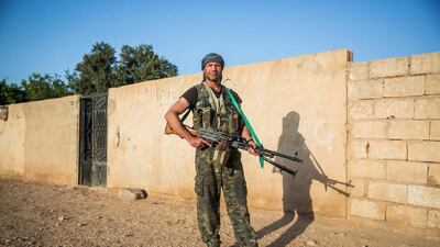 A 26-year old foreign fighter from the US, nick-named by Kurdish fighter as Hewal Cudi in the outskirts of the north-western Syrian town of Tal Tamr, north of Hasakeh, near the border with Turkey, , as he fights alongside People Protection Unit (YPG) fighters under the commanders, Sider and Gerzan.