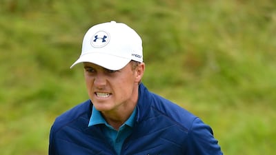 Jordan Spieth of the United States celebrates a birdie on the 16th green during the final round of the 146th Open Championship at Royal Birkdale on July 23, 2017 in Southport, England. Stuart Franklin / Getty Images