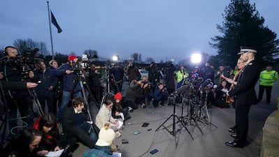 On Monday morning Lancashire police spoke to media in Hutton announcing they had recovered a body during the search for missing woman Nicola Bulley. PA