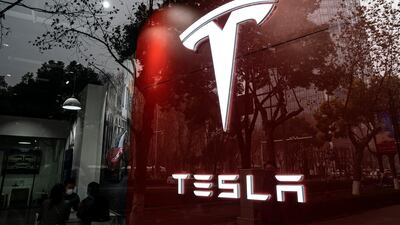 Tesla's stock closed 2.14 per cent down at $864.16 per share on Wednesday. Getty