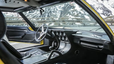 Our writer puts a Lamborghini Miura SV through its paces in the Italian Alps. The iconic supercar’s fame was cemented by the 1969 movie The Italian Job. Courtesy Automobili Lamborghini