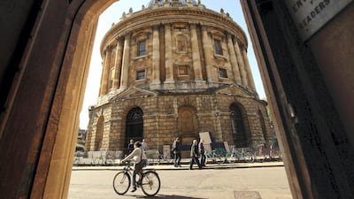 Best universities for Arts and Humanities: 1. University of Oxford (pictured), 2. Harvard University, 3. University of Cambridge, =4. University of California, Berkeley, =4 Yale University. Getty Images