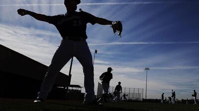 Baseball’s Milwaukee Brewers during spring training. Morry Gash / AP Photo