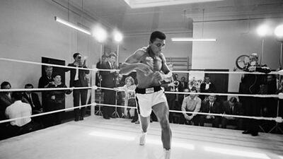 The former world heavyweight boxing champion Muhammad Ali in 1966. He turns 70 tomorrow. R McPhedran / Hulton Archive / Getty Images