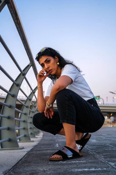 Content creator Reya Sajnani from Dubai wears new Birkenstock styles, which will be available at Sole DXB. Photo by Ushma Rajpal