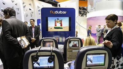 FlyDubai said it was committed to the Lumexis entertainment system even though the company has stopped operations. Antonie Robertson / The National