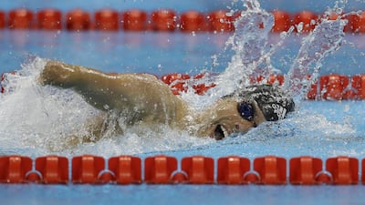 Brazil’s Daniel Dias competes in the men’s 200-metre freestyle S5 final on his way to another gold medal. Dias holds 10 Paralympic world records. Leo Correa / AP Photo