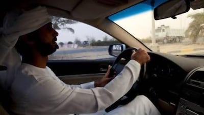 Rashid Al Mazrouei hopes petrol stations will be among the developments on the motorway. Christopher Pike / The National