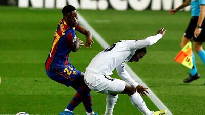 SUBSTITUTES: Ilaix Moriba (Lenglet, 45) 6 - Comfortable on the ball. Ilaix looked to be through after Messi played the 18-year-old in towards goal and the midfielder should have been more selfish. Trincao (Sergi Roberto, 64) 6 - Involved immediately with a couple of Barca attacks but lacked the cutting edge required to convert. EPA