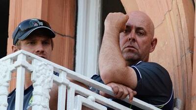 Darren Lehmann, right, has not been able to inspire Shane Watson, left, and Australia to win yet.