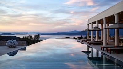 All Amanzoe villas have their own swimming pools. All Photos: Aman