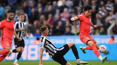 Sven Botman - 7. Made a tremendous covering challenge to stop Mitoma from running through on goal on the stroke of half time. Dealt well with the threat of Ferguson in the second half. Getty Images