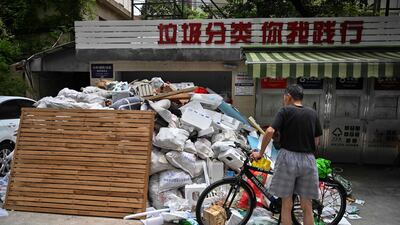 Trash in Shanghai. A rising tide of trash is causing South East Asian countries to wind down garbage imports from developed countries. AFP