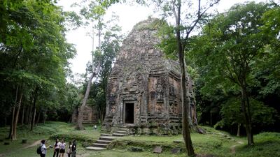 Tourists visit Sambor Prei Kuk, or 'the temple in the richness of the forest', an archaeological site of ancient Ishanapura in Kampong Thom province, Cambodia. Samrang Pring / Reuters