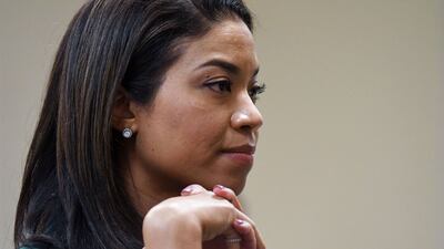 Ms Morgan also served on the Nevada State Athletic Commission. Most recently, she was with law firm Covington & Burling, LLP. Getty / AFP