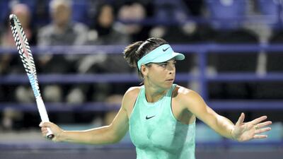 Ajla Tomljanovic was beaten by Maria Sharapova. Chris Whiteoak / The National