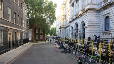 New cabinet ministers will face a walk up Downing Street, past the media stakeout. Bloomberg