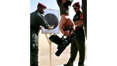 On target: locally made weapons and ammunition are popular at shooting competitions such as the one the Abu Dhabi Police hold every year.