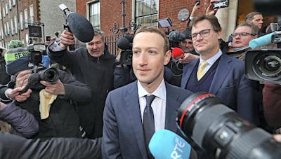 Facebook CEO Mark Zuckerberg uses outsourcing firms to employ content moderators. PA