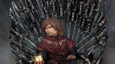 A screen grab from a video by Broadway Bakery showing a Dh92,000 cake replica of Tyrion Lannister. Courtesy Broadway Bakery